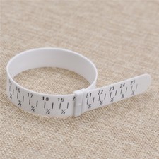 White Bracelet Sizer Gauge Adjustable Bangle Hand Wrist Measuring Circle Plastic