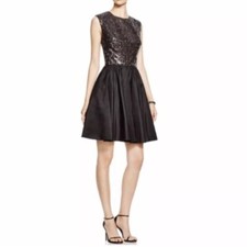 NWT Vera Wang Black  Cocktail Sequin Dress