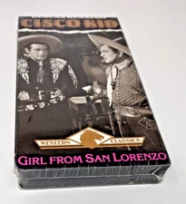 Cisco Kid Girl From San Lorenzo VHS 1994 VG Cond