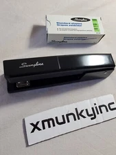 Vintage Swingline Stapler, Steel, Black 747 Metal Full Size + Box of Staples