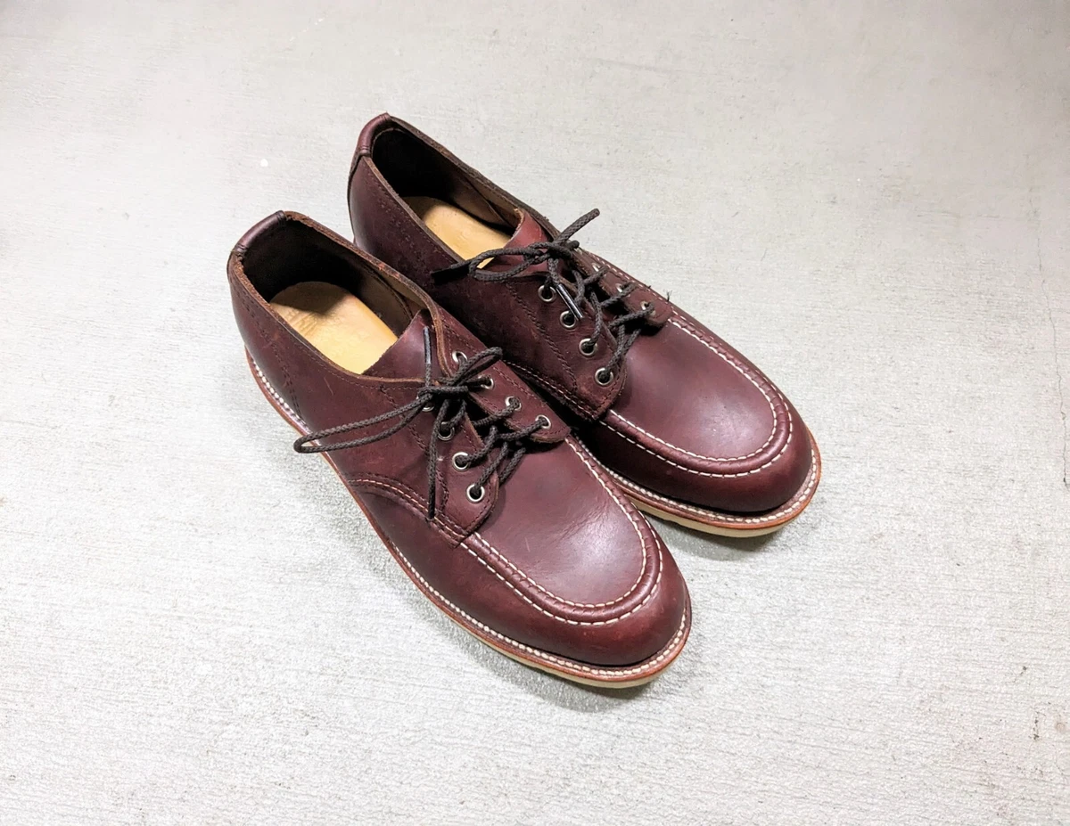 Chippewa leather moc toe oxford shoes clearance