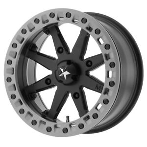 14x7-MSA-M31-Lok2-Beadlock-ATV-UTV-4x156-0mm-Black-Gray-Wheel-Rim-14-034-Inch