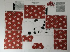 Fabric Panel   Christmas   Doll