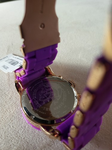 Diesel DZ5361 Women's Chrono Watch Purple Silicone Band,Gold-Tone Dial . - Picture 11 of 15