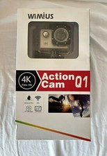 New WiMiUS 4K HD Sport Action Cam Q1,Helmet Handlebar Mount,WiFi,Waterproof Case