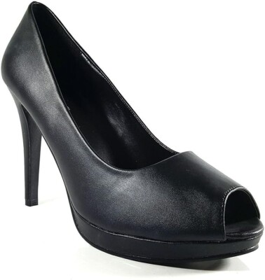 Drag Queen hochhackiger Peeptoe-Pumps für Herren Damen UK 9 12 große Größen