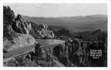 c1930s A View Near Sylvan Lake, Black Hills, South Dakota Real Photo Postcard