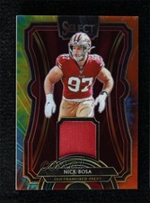 2019 Panini Select Rookie Swatches Tie-Dye Prizm 23/25 Nick Bosa #RS-5 0d44
