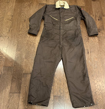 Big Smith On The Job Wear Men  s 46 Regular Insulated Work Coveralls Brown