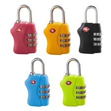 TSA Approved Padlock 3 Digit Combination Code Travel Suitcase Luggage Lock