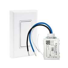 RunLessWire Self-Powered Wireless Light Switch & Receiver Kit, No Wires, Batt...