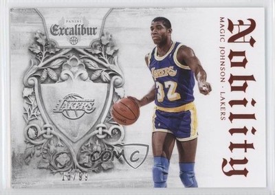 2014-15 Panini Excalibur Nobility Red 13/99 Magic Johnson #26 HOF 7y2