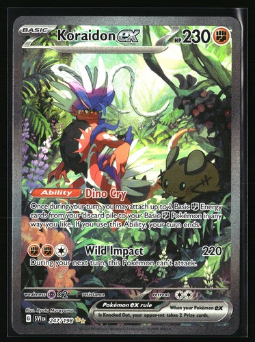 Koraidon ex Holofoil SIR 247/198 Scarlet & Violet Base Set NM NM Pokemon EN