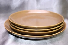 Russel Wright Iroquois Nutmeg Brown Set of  4 Plates Salad & Bread