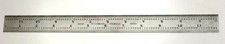 Vintage Starrett 12" Steel Machinist Rule C604R  Tempered - Athol, Mass. USA