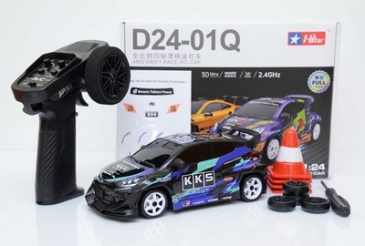 1/24 Toyoda Yaris GR RC Drift Car LED 4WD Gyro Proportional Steering Throttle