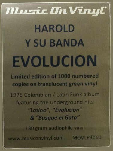 HAROLD Y SU BANDA Evolucion Music On Vinyl MOVLP3060 Ltd. No# Ed. 180g GREEN LP - Picture 5 of 5