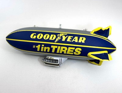 Goodyear Blimp Advertising Inflatable, Display, Tires Theme, Blue/Yellow