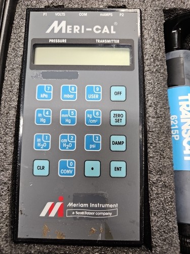 Meriam Meri Cal DP2000I Digital Manometer Calibrator w/ Transcat 4238P & 6215P - Picture 1 of 4