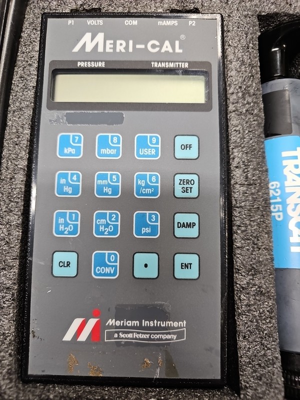 Meriam Meri Cal DP2000I Digital Manometer Calibrator w/ Transcat 4238P & 6215P
