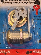 National Keyed Utility Lock for Cabinets or Drawers New