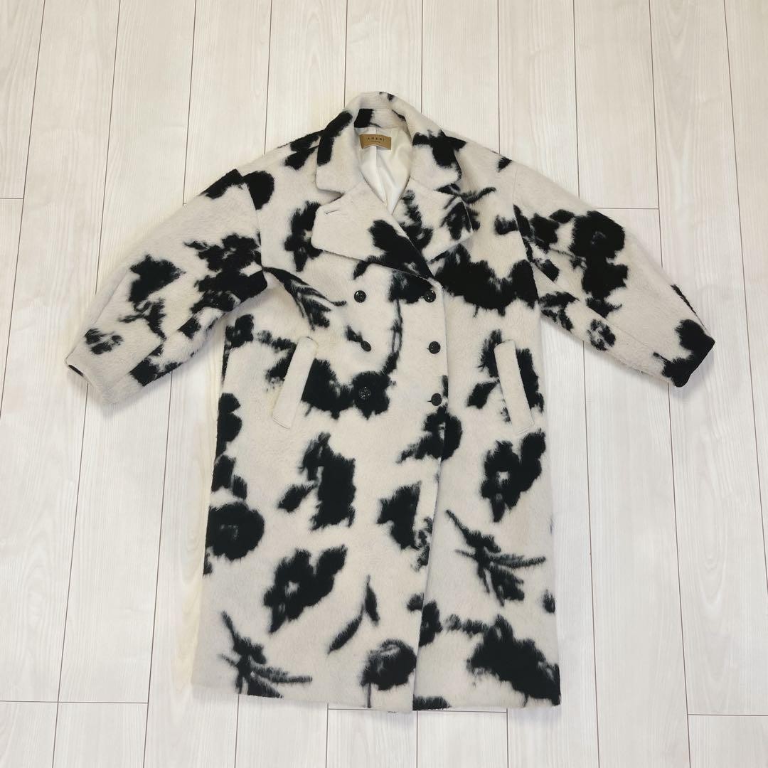 AMERI UND SHADOW FLOWER WOOL COAT Wool coat - image 2