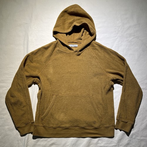 Outerknown Hightide Organic Cotton Blend Terry Hoodie Curry Yellow Size