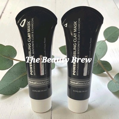 2Pc Power Bubbling Clay Mask - Purifies, Controls Oil, Smooths, Cleansing Pores 