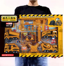 Engineering Vehicle Toys Plastic Excavator Dump Truck Set for Kids Boys