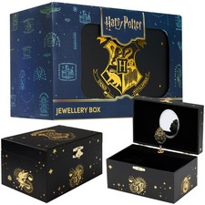 Harry Potter Musical Jewellery Storage Box for Girls with Spinning Gold/Black 