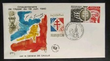 Enveloppe Premier jour 1990 Timbre Appel Du 18 Juin 1940 N° 2656 Oblitéré Thônes