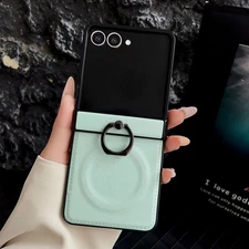 Fr Samsung Galaxy Z Flip7 6 5 4 3 Shockproof Ring Hinge Protection Mag Safe Case