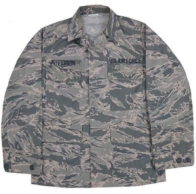 16S US Air Force Women's Utility Coat USAF ABU Tiger Stripe Field Jacket Blouse