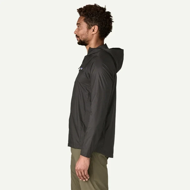 Patagonia Men's Houdini Jacket Black w/Black Lightweight Windbreaker Free Ship image 2