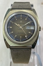 Hamilton Electronic 702001-4 Day Date Swiss Made 10k Gold F. Mens Wrist Watch