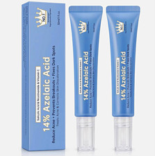 NO.1 Azelaic Acid Acne Treatment Cream 60ml Dark Spots Redness Unscented 2 PC