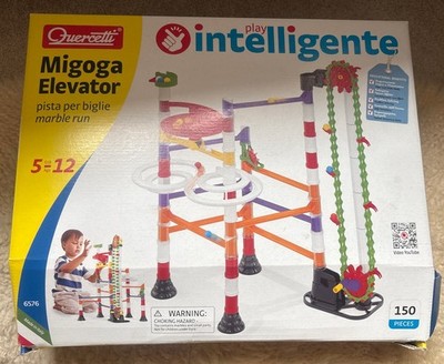 Quercetti Migoga Murmelbahn Aufzug Turm Hochbau Kinderspielzeug