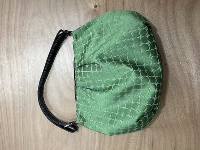 Vintage Kate Spade New York Green Noel Jacquard Hobo Shoulder Bag 