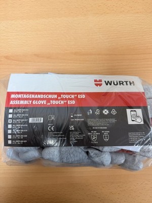 Würth Schutzhandschuh Gestrickt Mit Beschichtung  ESD Touchscreen Gr.7 |12 Paar