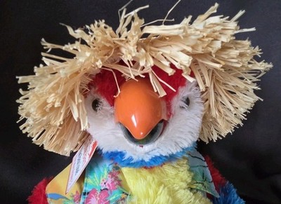 Cuddle Barn Laid Back Louie Singing Parrot Plush ''Don't Worry Be Happy''