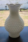 VINTAGE MILK GLASS HOBNAIL LAMP SHADE 3" FITTER