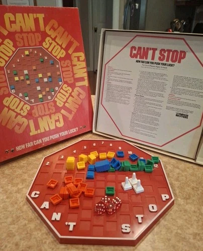 Can’t Stop Board Game No. 122 Parker Brothers Vintage 1980, COMPLETE