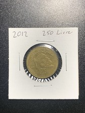 2012 Lebanon 250 Līrah / Livres - Nordic Gold, Thinner Type, KM#36