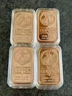 20 X 1 oz .999 Copper Bullion Bars - Saint Gardens - Encapsulated