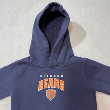 NFL Team Apparel Chicago Bears Hoodie Kids 3T Navy Blue Excellent Fleece Logo