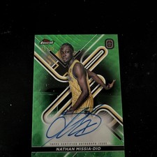 2022-23 Topps Finest OTE Nathan Missia-Dip Green Raywave Auto Refractor SP /99