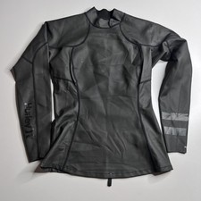 Hurley Advantage Plus Wetsuit Jacket Mens Large Black .05mm Neoprene Top Surf