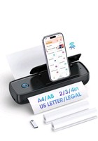 Portable Printers Wireless For-Travel, Inkless Printer Mini Bluetooth Small Prin