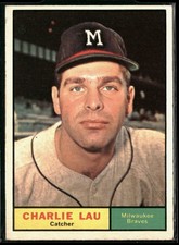 Charlie Lau 1961 Topps #261 Milwaukee Braves