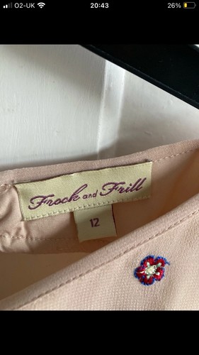 Frock And Frill Womens Size 12 Midi Floral Embroidered Summer Dress - Picture 8 of 9